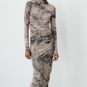 Printed Tulle Dress